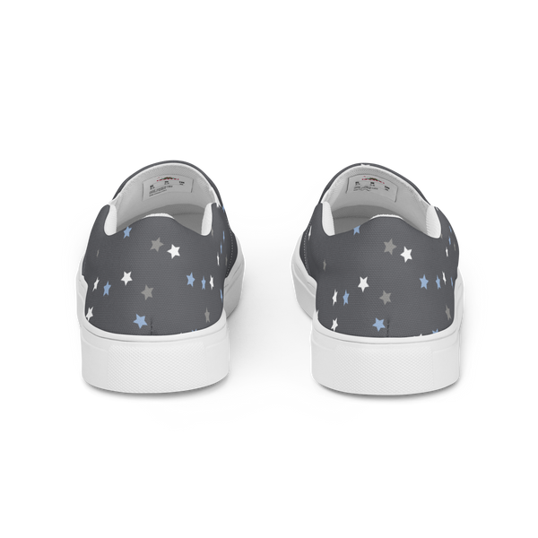 Gray Caviar Men’s slip-on canvas shoes