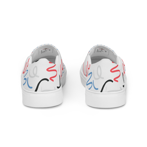 Scribble Caviar Men’s slip-on canvas shoes