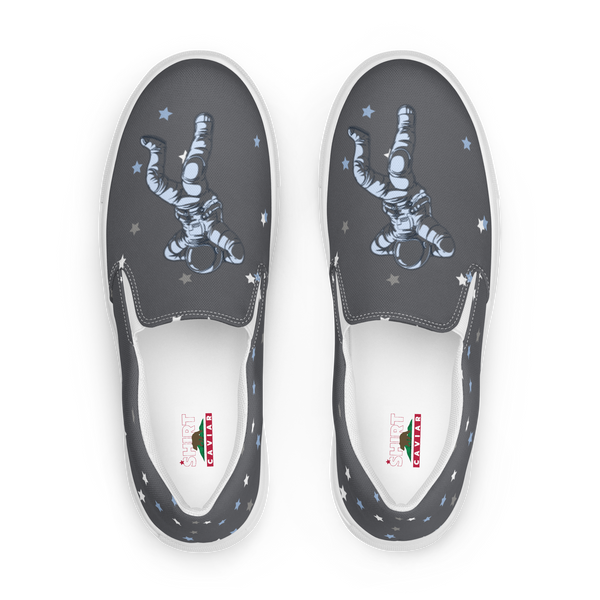 Gray Caviar Men’s slip-on canvas shoes