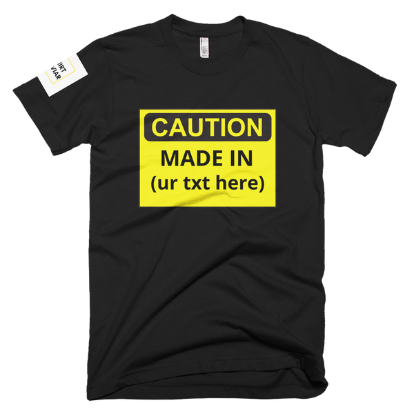Adult Caution Customizable Shirt Unisex - Shirt Caviar
