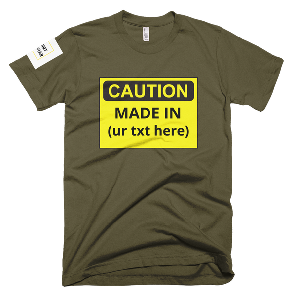 Adult Caution Customizable Shirt Unisex - Shirt Caviar