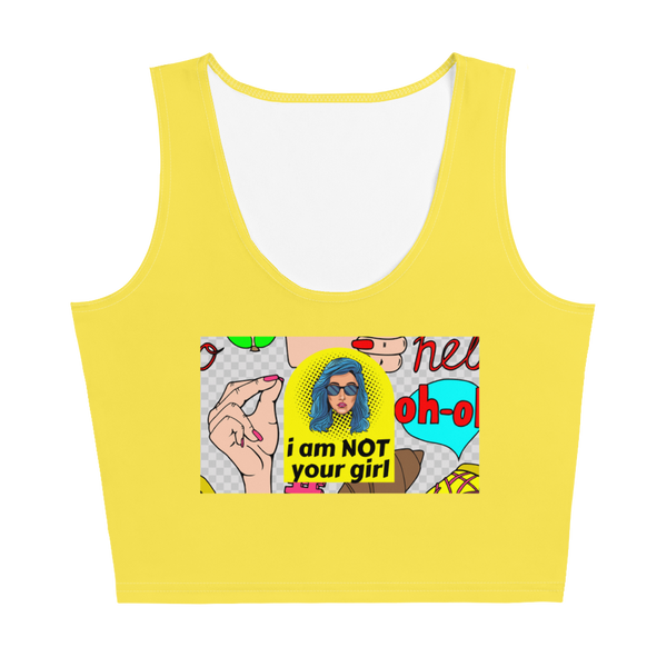 NOT Your Girl Cut & Sew Crop Top - Shirt Caviar
