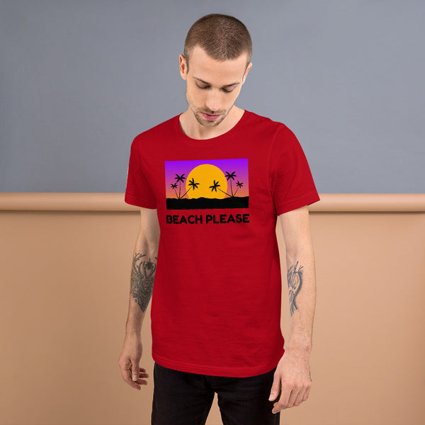 Beach Please! Short-Sleeve Unisex T-Shirt - Shirt Caviar