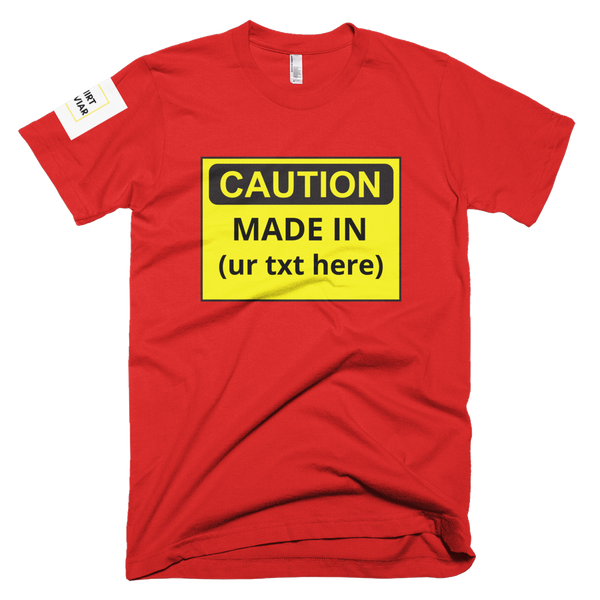 Adult Caution Customizable Shirt Unisex - Shirt Caviar