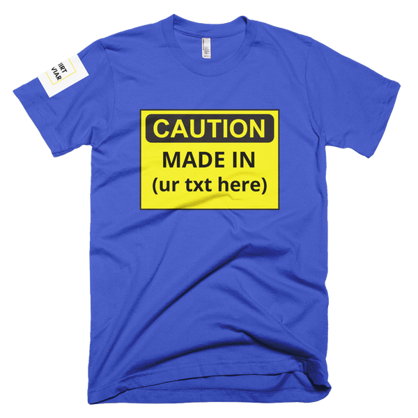 Adult Caution Customizable Shirt Unisex - Shirt Caviar