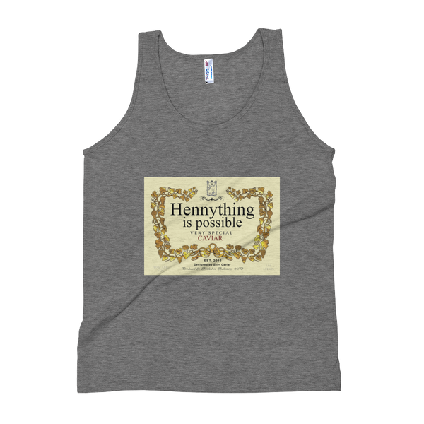 THE Hennything Is Possible  Unisex Soft Tri-Blend Tank - Shirt Caviar