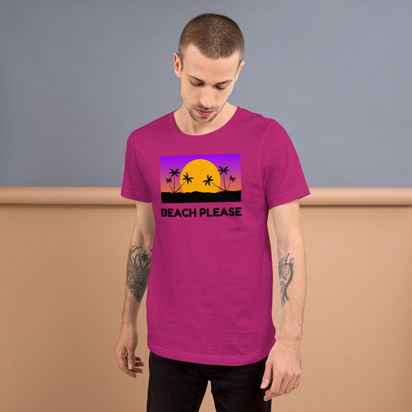 Beach Please! Short-Sleeve Unisex T-Shirt - Shirt Caviar