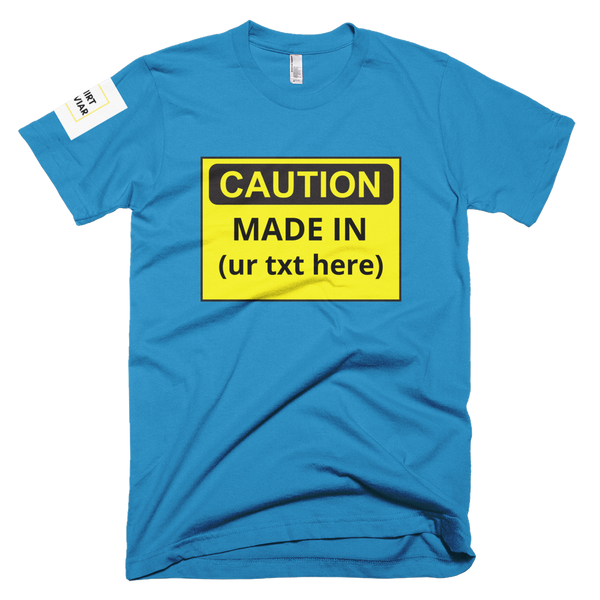 Adult Caution Customizable Shirt Unisex - Shirt Caviar