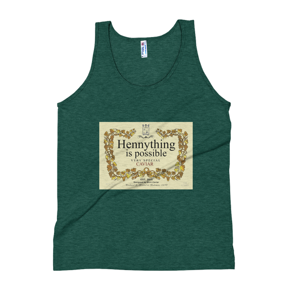 THE Hennything Is Possible  Unisex Soft Tri-Blend Tank - Shirt Caviar