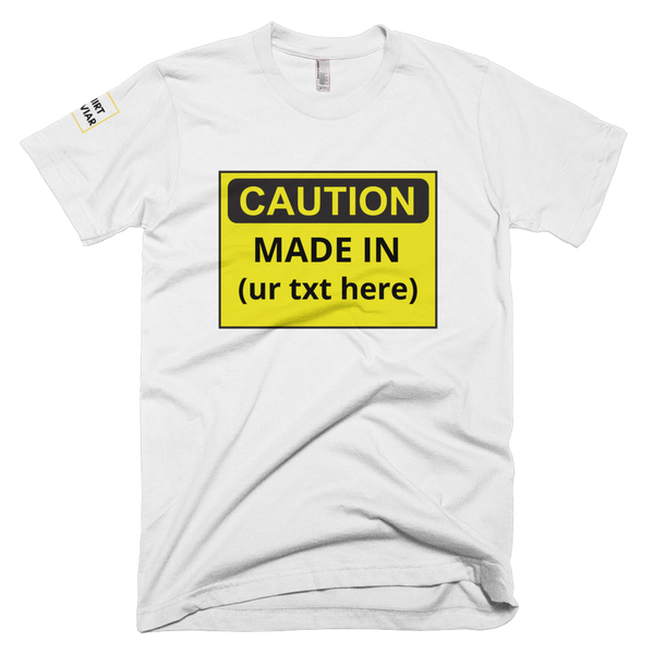 Adult Caution Customizable Shirt Unisex - Shirt Caviar