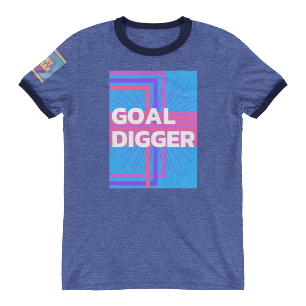 Goal Digger Ringer T-Shirt - Shirt Caviar