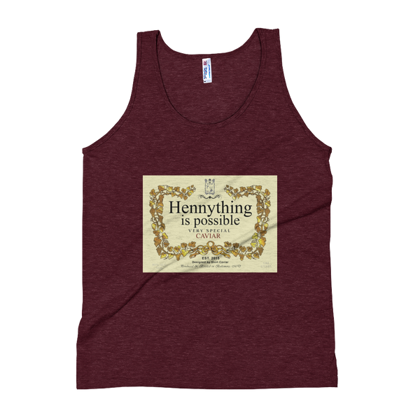 THE Hennything Is Possible  Unisex Soft Tri-Blend Tank - Shirt Caviar