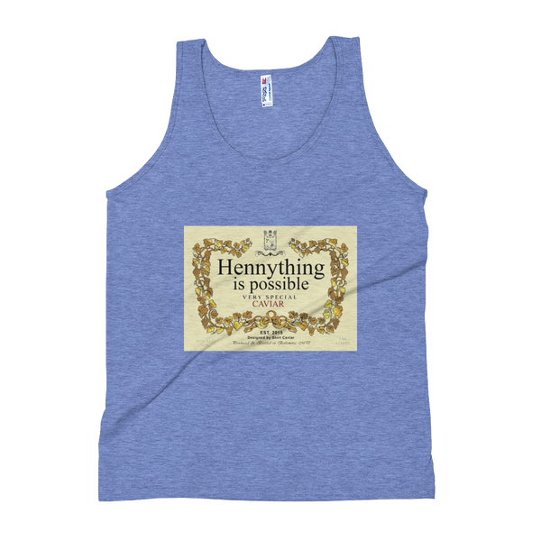 THE Hennything Is Possible  Unisex Soft Tri-Blend Tank - Shirt Caviar