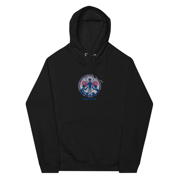UFOMG EMBROIDERED Unisex eco raglan hoodie