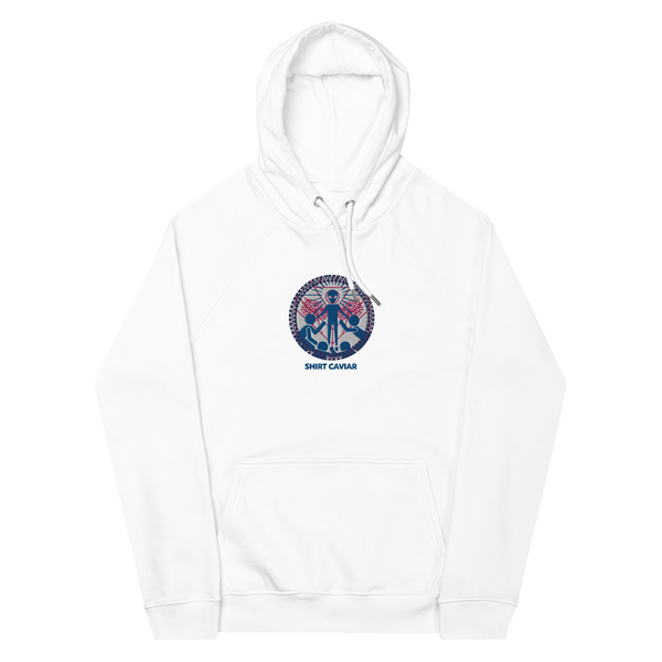 UFOMG EMBROIDERED Unisex eco raglan hoodie