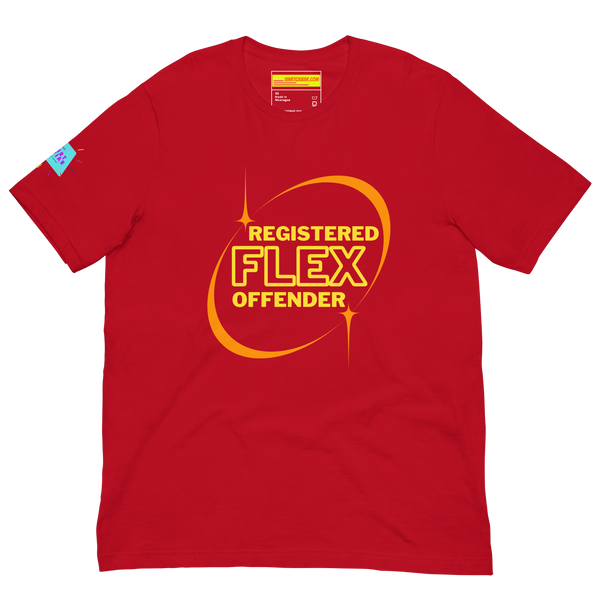 Registered Flex Offender Unisex t-shirt