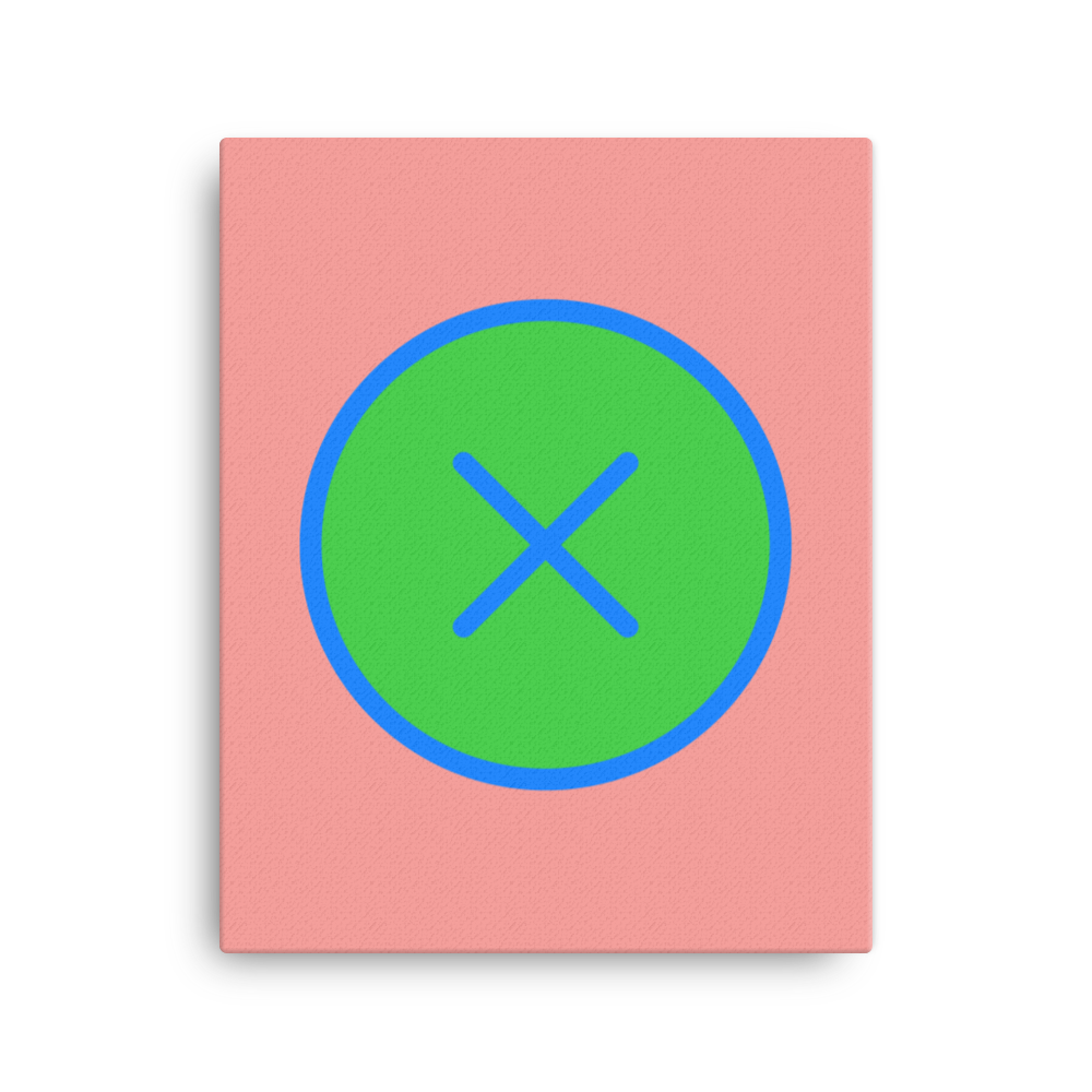 Blue > Green Canvas