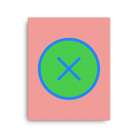 Blue > Green Canvas