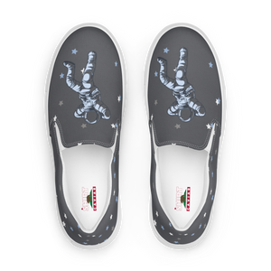Gray Caviar Men’s slip-on canvas shoes