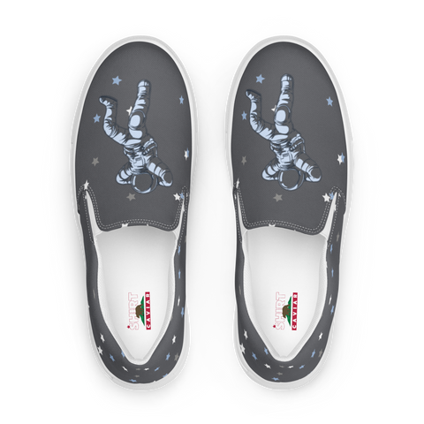 Gray Caviar Men’s slip-on canvas shoes