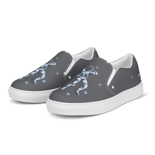 Gray Caviar Men’s slip-on canvas shoes