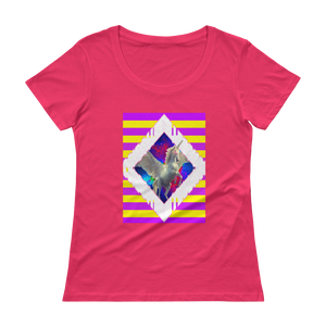 The Unicorn Ladies' Scoopneck T-Shirt - Shirt Caviar 