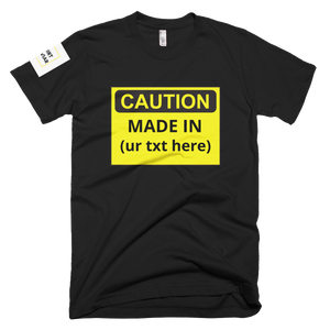 Adult Caution Customizable Shirt Unisex - Shirt Caviar 