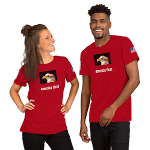 America First Short-Sleeve Unisex T-Shirt - Shirt Caviar 