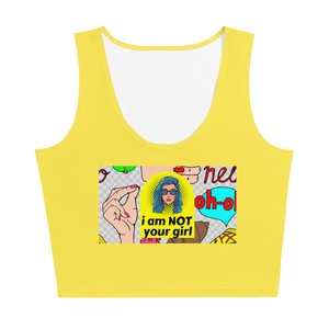 NOT Your Girl Cut & Sew Crop Top - Shirt Caviar 