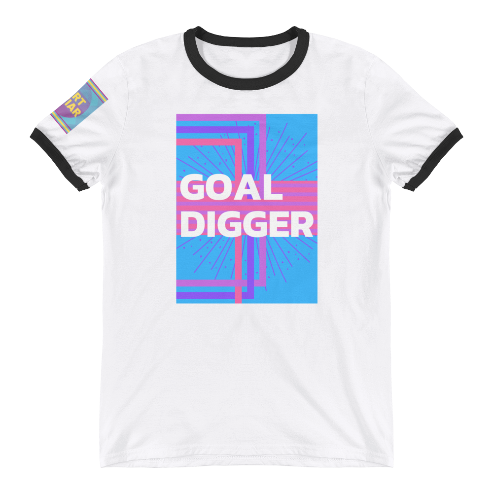 Goal Digger Ringer T-Shirt - Shirt Caviar 