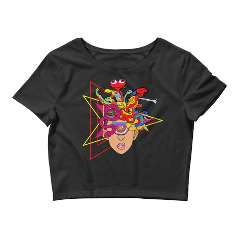 KALEIDOSNAKE Women’s Crop Tee