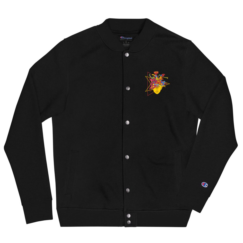 KALEIDOSNAKE Embroidered Champion Bomber Jacket