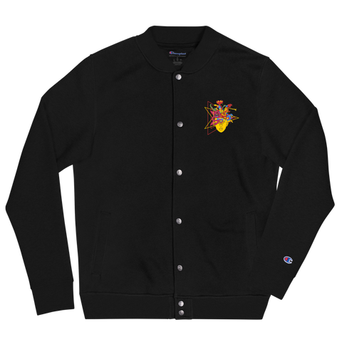 KALEIDOSNAKE Embroidered Champion Bomber Jacket