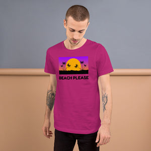Beach Please! Short-Sleeve Unisex T-Shirt - Shirt Caviar 