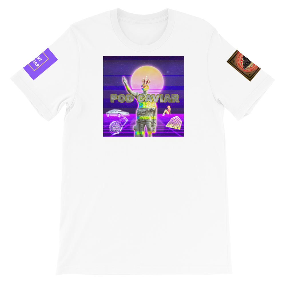 Pod Caviar Synthwave Short-Sleeve Unisex T-Shirt