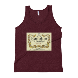 THE Hennything Is Possible  Unisex Soft Tri-Blend Tank - Shirt Caviar 