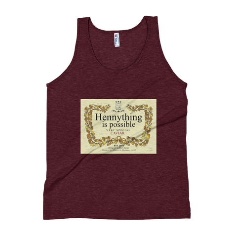 THE Hennything Is Possible  Unisex Soft Tri-Blend Tank - Shirt Caviar 