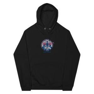 UFOMG EMBROIDERED Unisex eco raglan hoodie