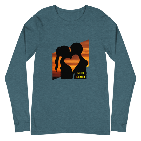 Sunset Heart L/S Unisex Shirt