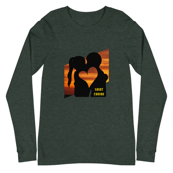 Sunset Heart L/S Unisex Shirt