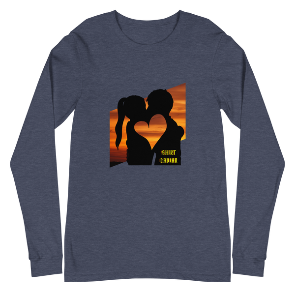 Sunset Heart L/S Unisex Shirt