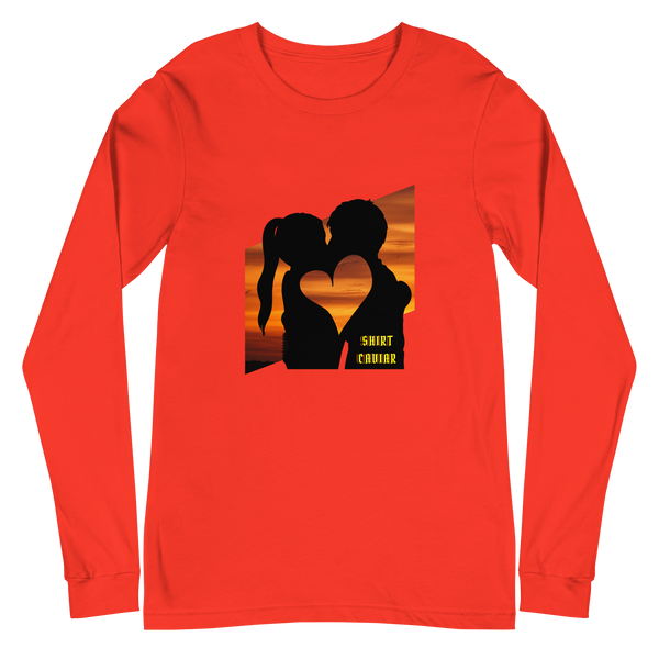 Sunset Heart L/S Unisex Shirt
