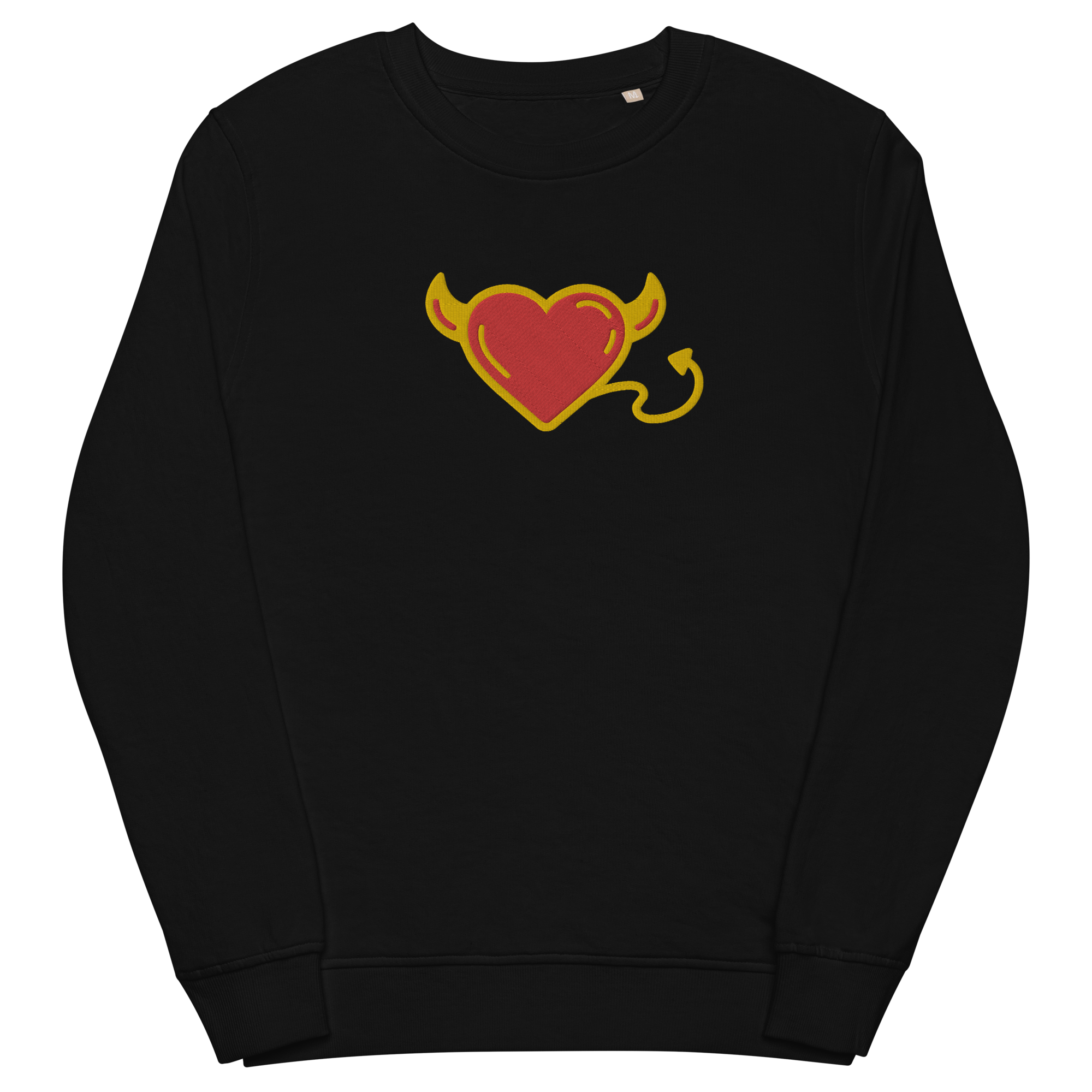 Satans Heart EMBROIDERED Unisex organic sweatshirt