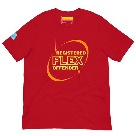 Registered Flex Offender Unisex t-shirt