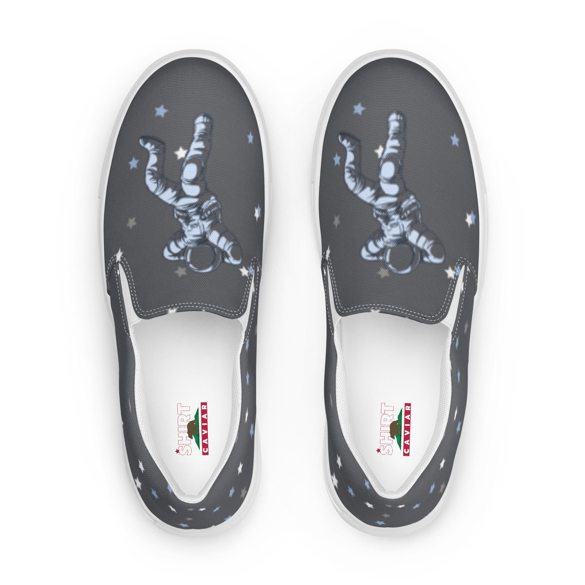 Gray Caviar Women’s slip-on canvas shoes