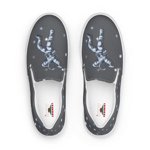 Gray Caviar Women’s slip-on canvas shoes