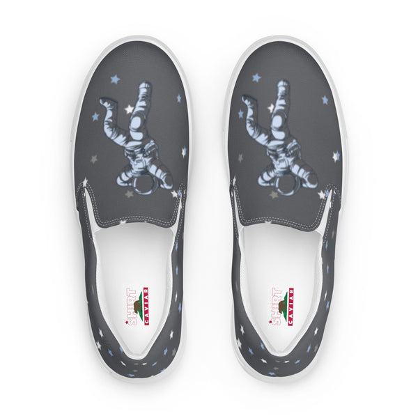 Gray Caviar Women’s slip-on canvas shoes