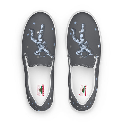 Gray Caviar Women’s slip-on canvas shoes
